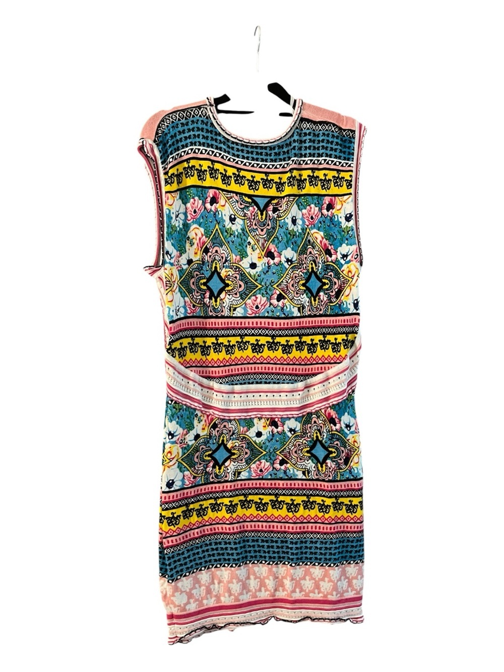 Sleeveless Multicolor Floral Print Dress - Picture 3 of 4